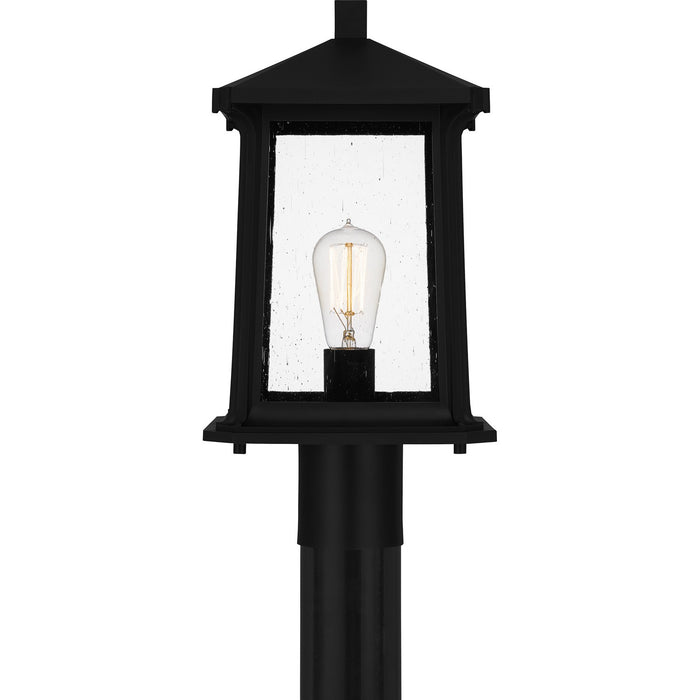 Quoizel - SAT9009MBK - One Light Outdoor Post Mount - Satterfield - Matte Black