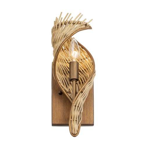 Varaluz - 240K01BTR - One Light Wall Sconce - Flow - Baguette/Natural Rattan