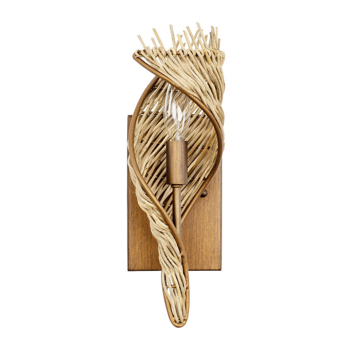 Varaluz - 240K01RBTR - One Light Wall Sconce - Flow - Baguette/Natural Rattan