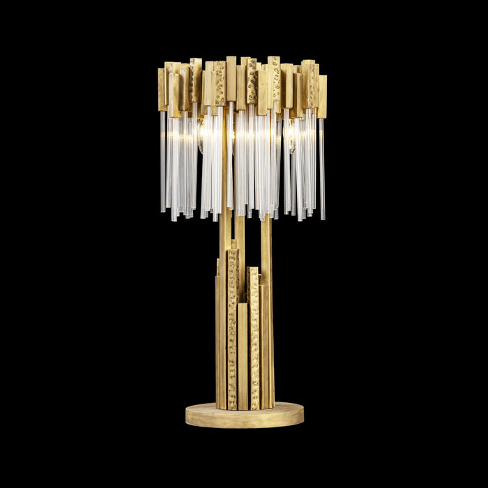 Varaluz - 309T03HG - Three Light Table Lamp - Matrix - Havana Gold