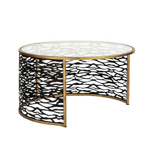 Varaluz - 348TC32NHGCB - Coffee Table and Ottoman - Kato - Havana Gold/Carbon