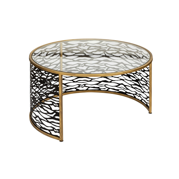 Varaluz - 348TC32NHGCB - Coffee Table and Ottoman - Kato - Havana Gold/Carbon