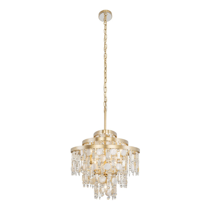 Varaluz - 377N09FG - Nine Light Linear Pendant - Kalani - French Gold