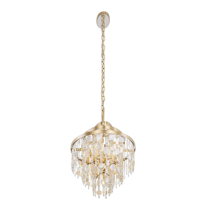 Varaluz - 377N09FG - Nine Light Linear Pendant - Kalani - French Gold