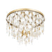 Varaluz - 377S04FG - Four Light Semi-Flush Mount - Kalani - French Gold