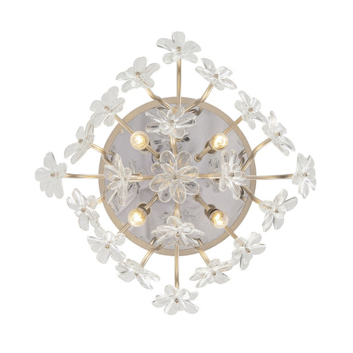 Varaluz - 378S04GDAR - Four Light Semi-Flush Mount - Wildflower - Gold Dust/Artifact