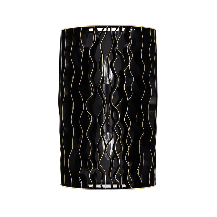 Varaluz - 380W02MBFG - Two Light Wall Sconce - Estela - Matte Black/French Gold