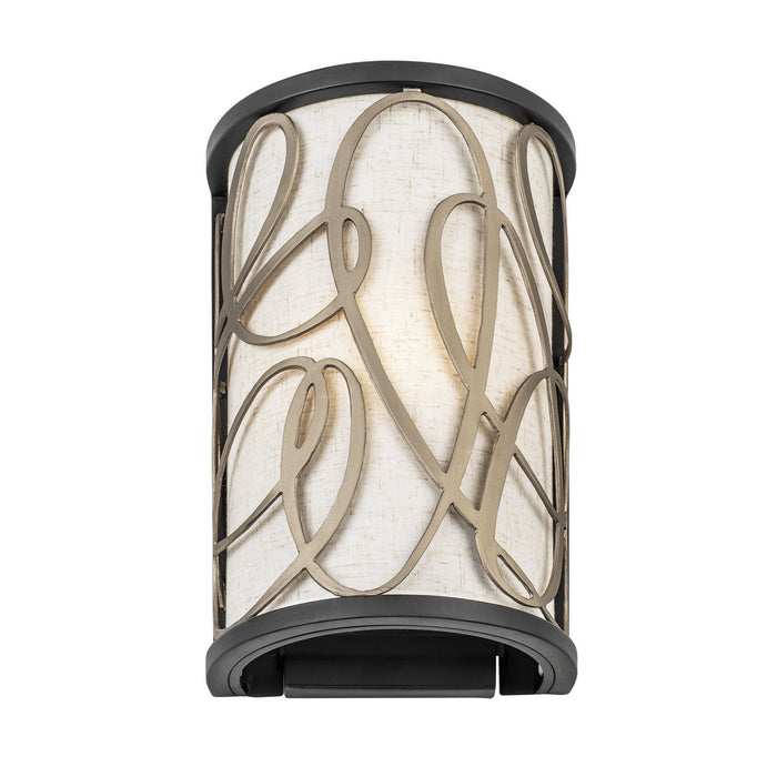 Varaluz - 381W01MBAR - One Light Wall Sconce - Scribble - Matte Black/Artifact