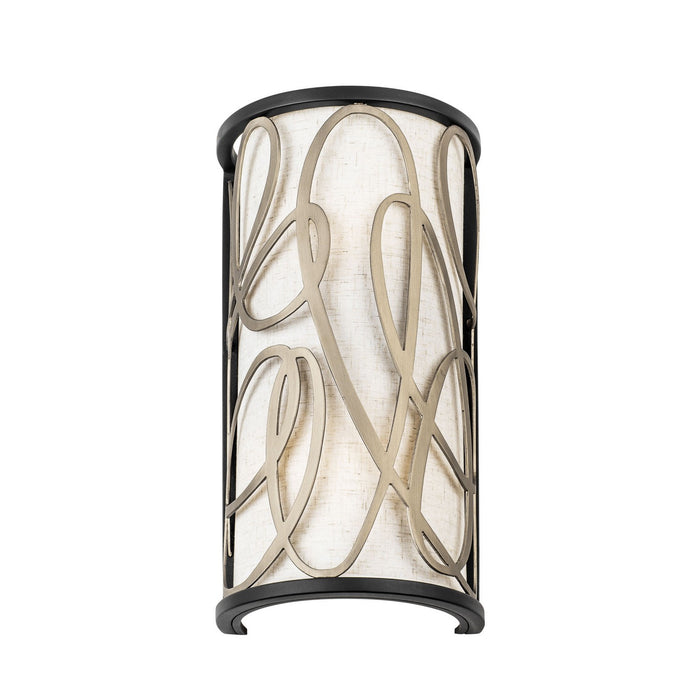 Varaluz - 381W02MBAR - Two Light Wall Sconce - Scribble - Matte Black/Artifact