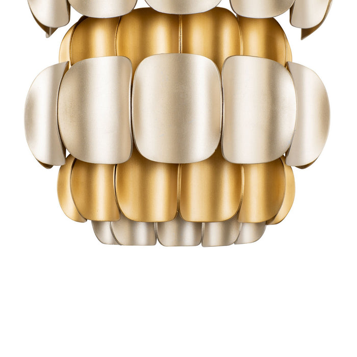 Varaluz - 382W01AGGD - One Light Wall Sconce - Swoon - Antique Gold/Gold Dust