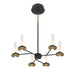 Eurofase - 45712-012 - LED Chandelier - Torcia - Black and Brass