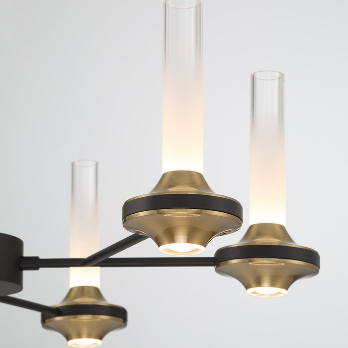 Eurofase - 45712-012 - LED Chandelier - Torcia - Black and Brass