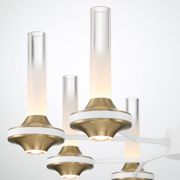 Eurofase - 45712-029 - LED Chandelier - Torcia - White and Brass