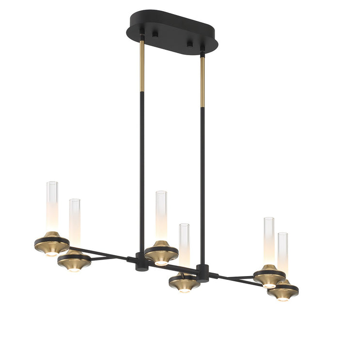 Eurofase - 45713-019 - LED Chandelier - Torcia - Black and Brass