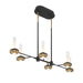 Eurofase - 45713-019 - LED Chandelier - Torcia - Black and Brass