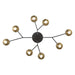 Eurofase - 45714-016 - LED Chandelier - Torcia - Black and Brass