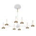 Eurofase - 45714-023 - LED Chandelier - Torcia - White and Brass