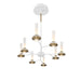 Eurofase - 45714-023 - LED Chandelier - Torcia - White and Brass