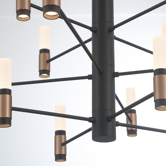 Eurofase - 46353-016 - LED Chandelier - Albany - Black and Brass