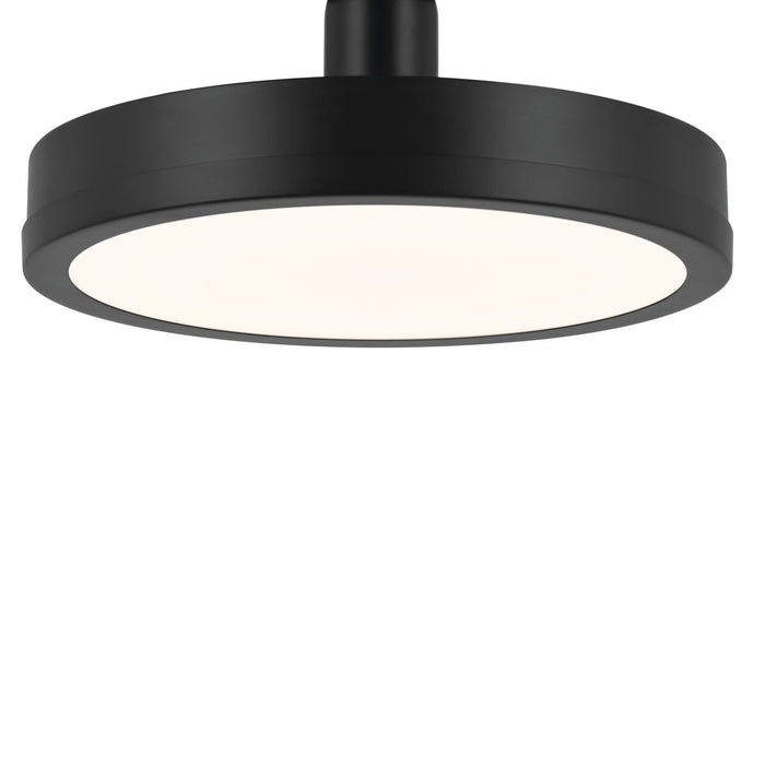 Kichler - 52589BK - LED Semi Flush Mount - Riu - Black