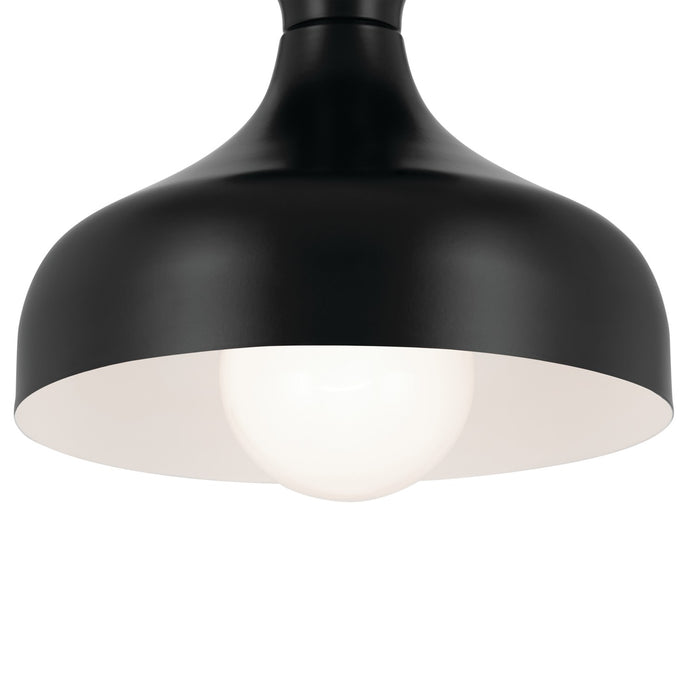 Kichler - 52599BK - One Light Semi Flush Mount - Sisu - Black