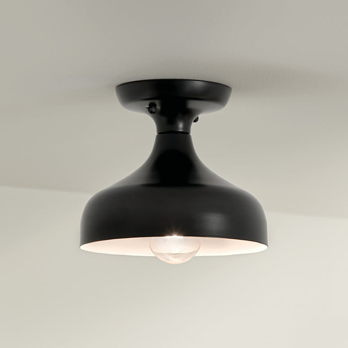 Kichler - 52599BK - One Light Semi Flush Mount - Sisu - Black