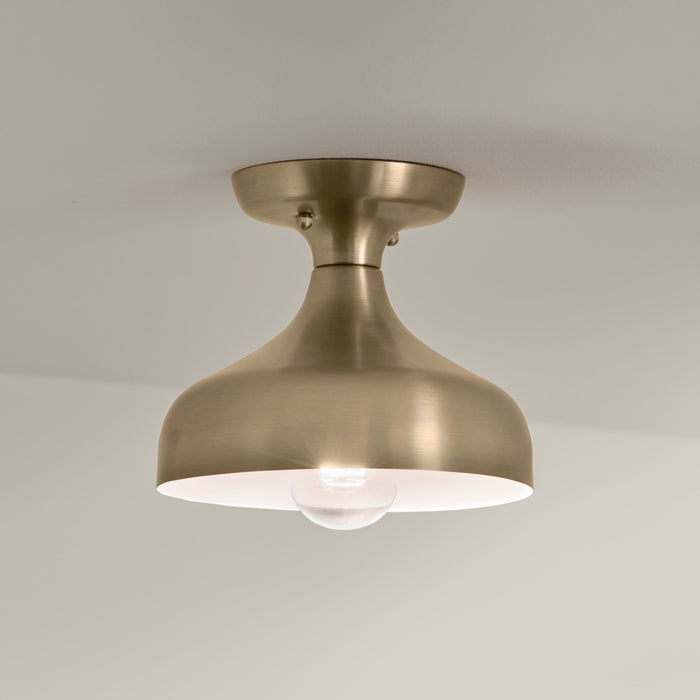 Kichler - 52599CPZ - One Light Semi Flush Mount - Sisu - Champagne Bronze