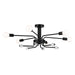 Kichler - 52602BK - Six Light Semi Flush Mount - Ocala - Black