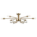 Kichler - 52602CPZ - Six Light Semi Flush Mount - Ocala - Champagne Bronze