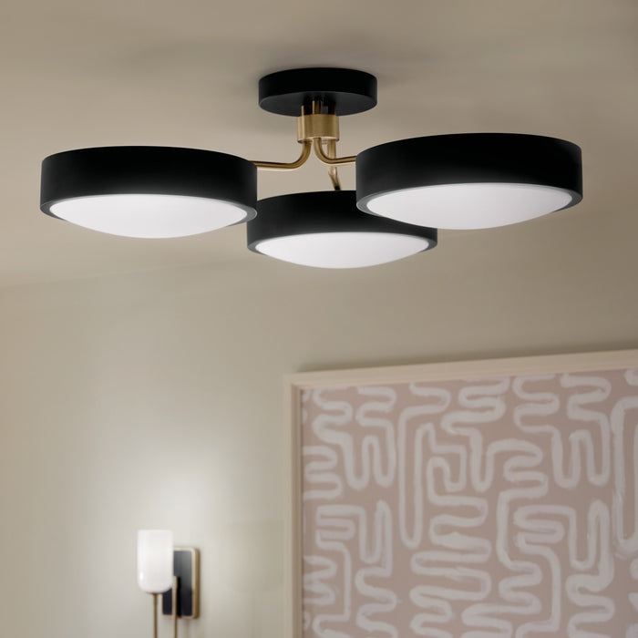 Kichler - 52604BKCPZ - LED Semi Flush Mount - Sago - Black