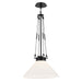 Kichler - 52581BK - One Light Pendant - Albers - Black