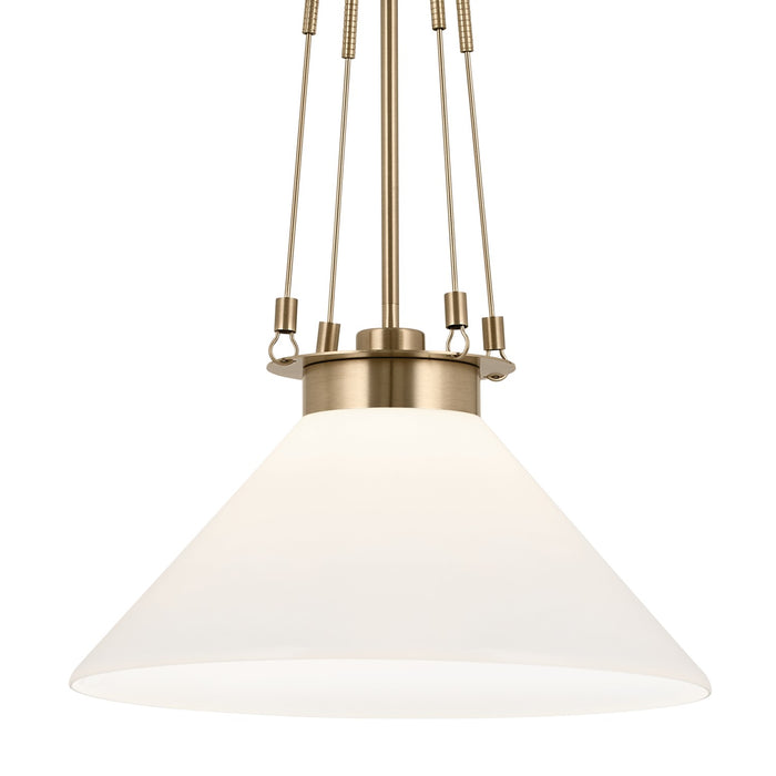 Kichler - 52581CPZ - One Light Pendant - Albers - Champagne Bronze