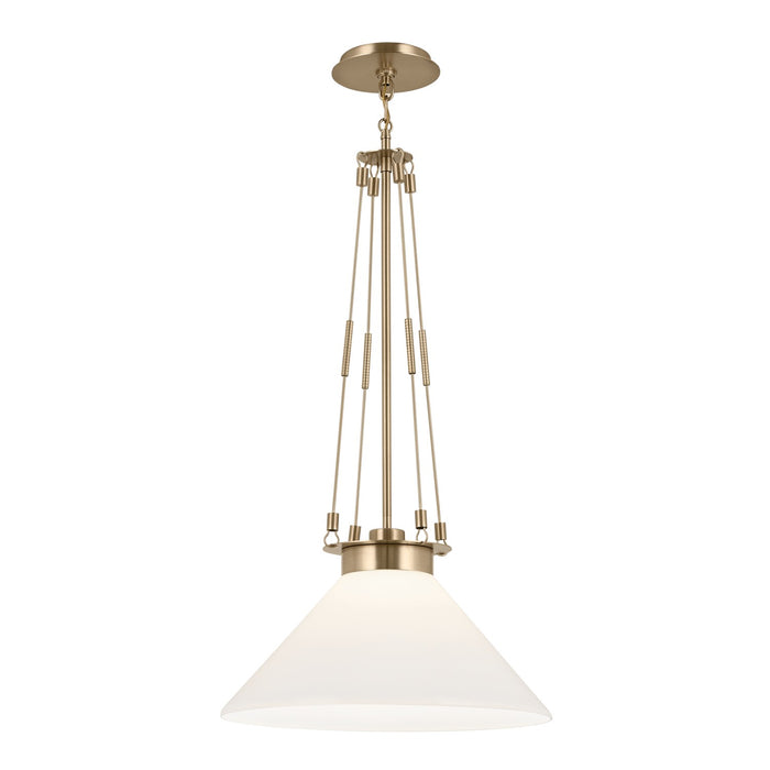 Kichler - 52581CPZ - One Light Pendant - Albers - Champagne Bronze