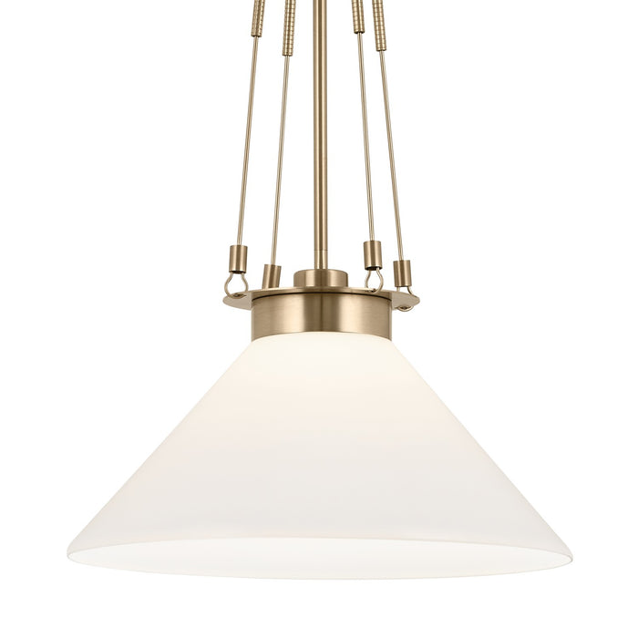 Kichler - 52581CPZ - One Light Pendant - Albers - Champagne Bronze