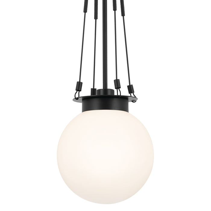 Kichler - 52582BK - One Light Pendant - Albers - Black