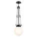 Kichler - 52582BK - One Light Pendant - Albers - Black