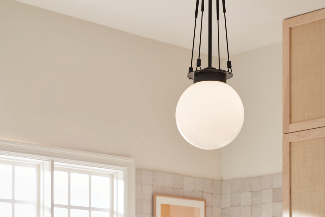 Kichler - 52582BK - One Light Pendant - Albers - Black