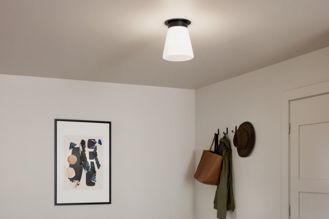 Kichler - 52585BK - One Light Flush Mount - Albers - Black