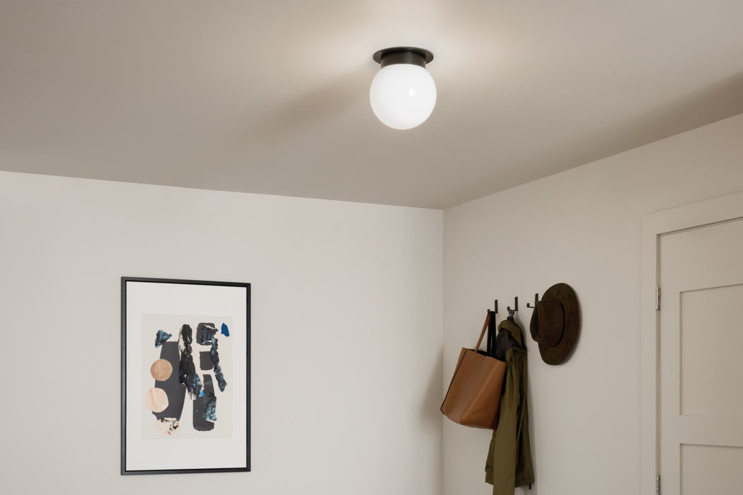 Kichler - 52586BK - One Light Flush Mount - Albers - Black