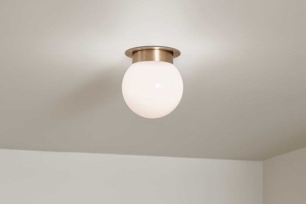 Kichler - 52586CPZ - One Light Flush Mount - Albers - Champagne Bronze