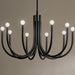 Kichler - 52551BK - Ten Light Chandelier - Odensa - Black