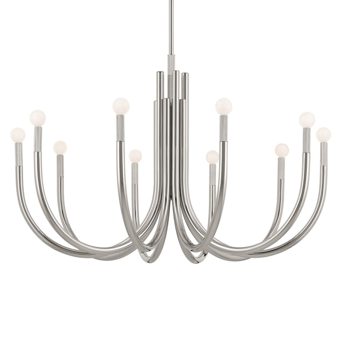 Kichler - 52551PN - Ten Light Chandelier - Odensa - Polished Nickel