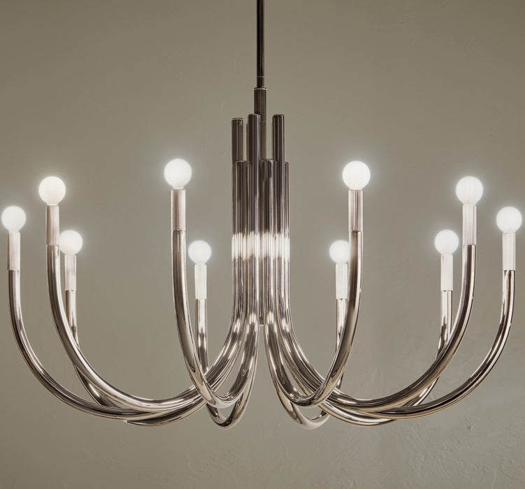 Kichler - 52551PN - Ten Light Chandelier - Odensa - Polished Nickel