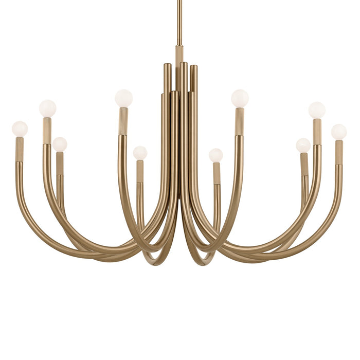 Kichler - 52551CPZ - Ten Light Chandelier - Odensa - Champagne Bronze