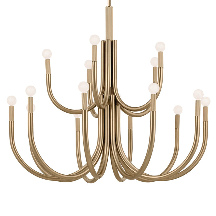 Kichler - 52552CPZ - 15 Light Chandelier - Odensa - Champagne Bronze