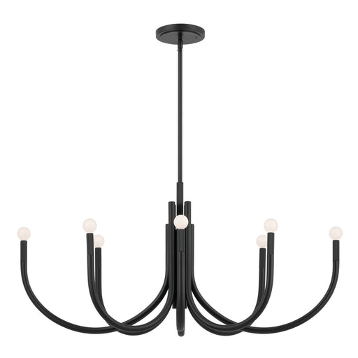 Kichler - 52553BK - Eight Light Chandelier - Odensa - Black