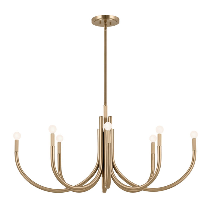 Kichler - 52553CPZ - Eight Light Chandelier - Odensa - Champagne Bronze