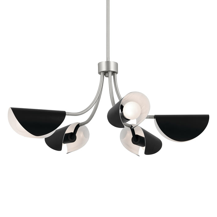 Kichler - 52558SN - Five Light Chandelier/Semi Flush - Arcus - Satin Nickel