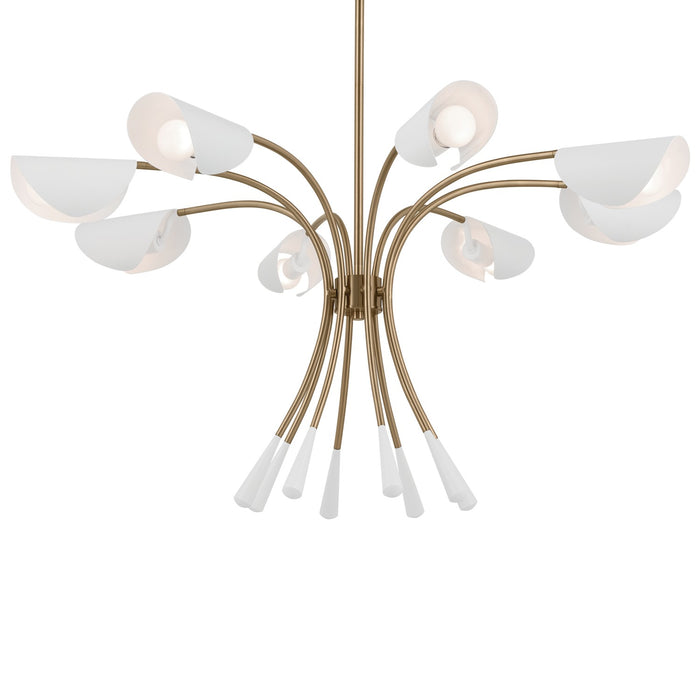 Kichler - 52560CPZWH - Eight Light Chandelier - Arcus - Champagne Bronze