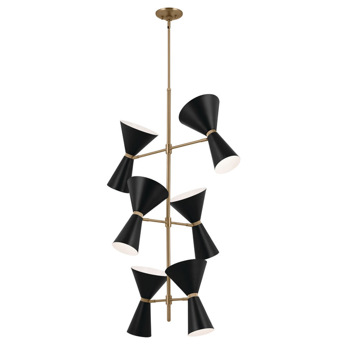 Kichler - 52568CPZBK - 12 Light Foyer Chandelier - Phix - Champagne Bronze